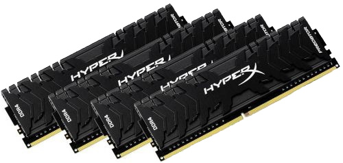 Модуль памяти Kingston DDR4 64GB (4*16GB) Kingston HyperX Predator PC4-24000 3000MHz CL15 1.35V HX430C15PB3K4/64 HX430C15PB3K4/64