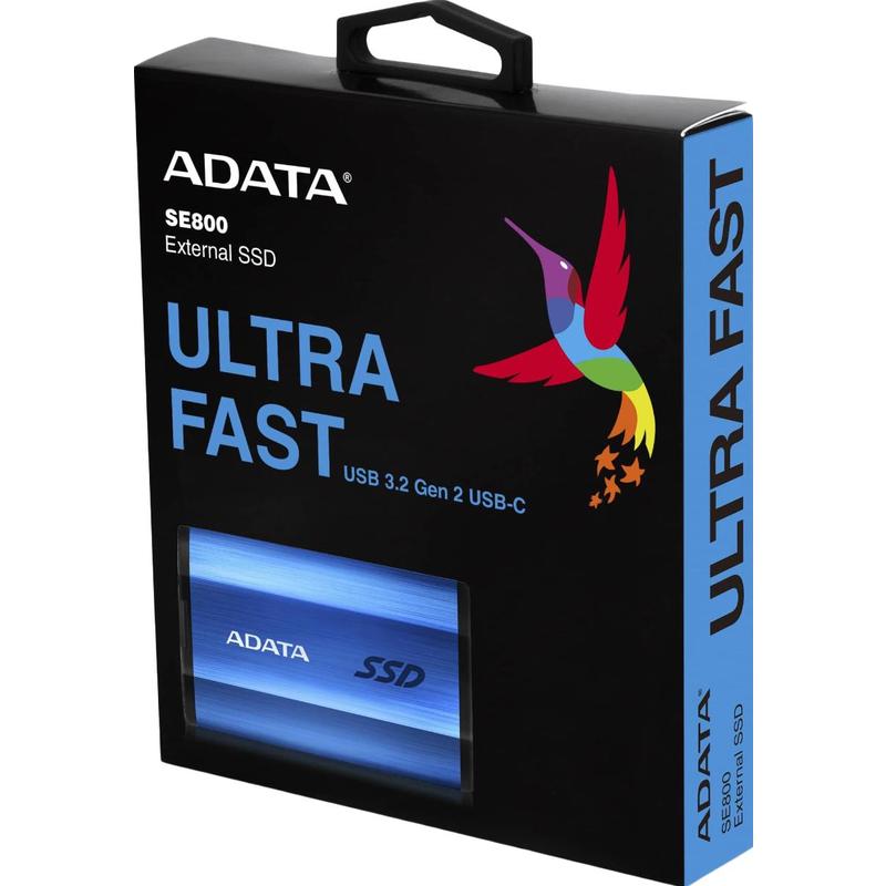 Внешний SSD диск ADATA ASE800-1TU32G2-CBL 1TB,SE800,USB 3.2,Type-C,IP68 waterproof/shockproof,Blue ASE800-1TU32G2-CBL ASE800-1TU32G2-CBL #1