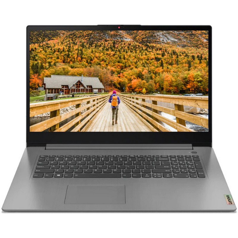 Ноутбук Lenovo IdeaPad 3 17ALC6 17.3'' FHD(1920x1080) IPS/AMD Ryzen 7 5700U 1.80GHz Octa/12GB/512GB SSD/Integrated/WiFi/BT5.0/FHD Web Camera/4in1/7 h/2,1 kg/DOS/1Y/GREY 82KV004FRK 82KV004FRK