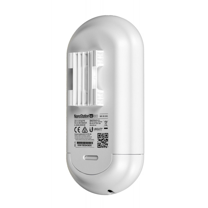Точка доступа Ubiquiti NanoStation 5AC Loco 5GHZ, |Скорость передачи данных 500 Мбит/с, Коэффициент усиления 13 дБ, Размер 179 x 77.5 x 59.1 mm NS-5ACL NS-5ACL