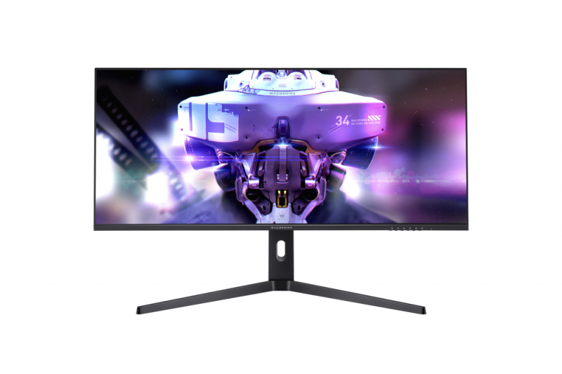 Монитор MACHENIKE 34'' [21:9] 3440x1440(UWQHD) IPS, nonGLARE, Нет, 144 Гц, 300cd/m2, H178°/V178°, 1000:1, 16,7 миллионов цветов, 1ms, 2xHDMI, DP, USB-C, USB-Hub, Height adj, Pivot, Tilt, 1Y, Black MK34QG165SC2RU MK34QG165SC2RU