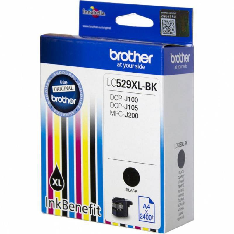 Картридж струйный Brother LC529XLBK Черный для Brother DCP-J100, J105, J200 (2400стр.) LC529XLBK #5