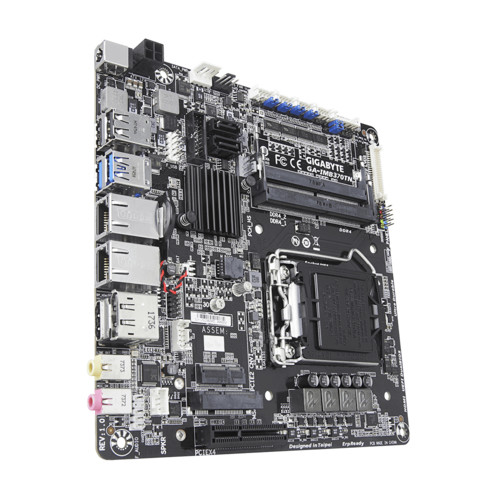 Материнская плата Gigabyte , Socket 1151, Intel®Q370, 2xDDR4-2133 SO-DIMM, HDMI+DP+LVDS, 1xPCI-Ex4, 1xMiniPCI-E, 2xSATA3 (RAID 0,1), 2xM.2, 6 Ch Audio, 2xGLan, (2+2)xUSB2.0, (2+2)xUSB3.0, Thin Mini-ITX, RTL GA-IMB370TN GA-IMB370TN