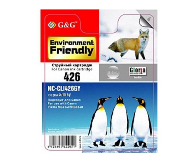 Картридж G&G струйный серый для Canon Pixma IP4840 MG5140/5240/6140/6540/8140 NC-CLI426GY NC-CLI426GY