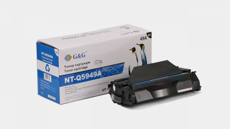Тонер-картридж G&G для HP LaserJet 1160/1320/3390/3392 Canon LBP-3300/3360 (2500стр) NT-Q5949A NT-Q5949A