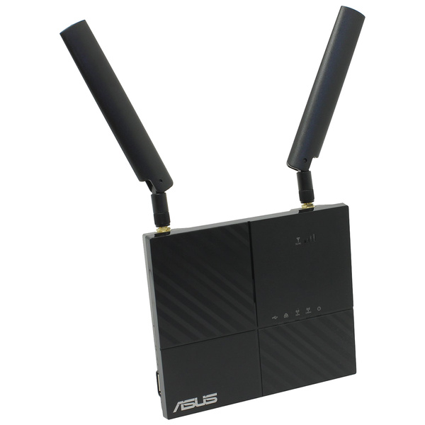 Роутер Asus 4G-AC53U // роутер 802.11b/g/n/ac со встроенным LTE модемом, до 300 + 433Мбит/c, 2,4 + 5 гГц, 2 антенны, USB, GBT LAN ; 90IG04A1-BO3000 4G-AC53U 4G-AC53U