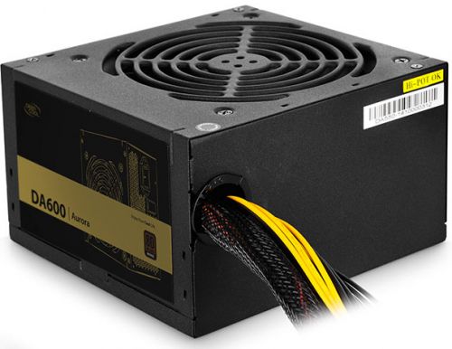 Блок питания DEEPCOOL Aurora ATX 2.31, 600W, PWM 120mm fan, Active PFC, 5*SATA, 80+ BRONZE DA600 DA600
