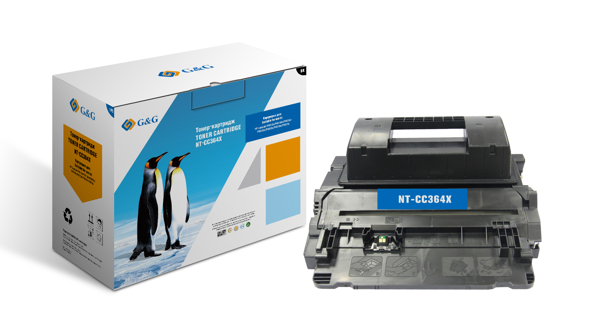 Тонер-картридж G&G для HP laserJet P4015N/P4015X/P4515N/P4515X (24000 стр) NT-CC364X NT-CC364X