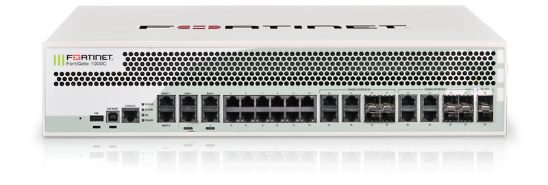 Межсетевой экран Fortinet FortiGate-1000D 2 x 10GE SFP+ slots, 16 x GE SFP Slots, 16 x GE RJ45 ports, 2 x GE RJ45 Management ports, SPU NP6 and CP8 hardware accelerated, 1 x 256GB SSD onboard storage, dual AC power supplies FG-1000D FG-1000D