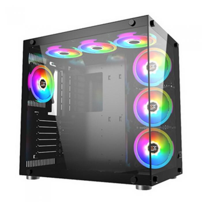 Корпус Xigmatek Aquarius Plus-Fragmachin OEM ATX,USB3.0x2+USB2.0x1, Front & Left TG, 7PCS CY120 Fan,Frontx3+Bottomx3+Rearx1 3L00001 3L00001