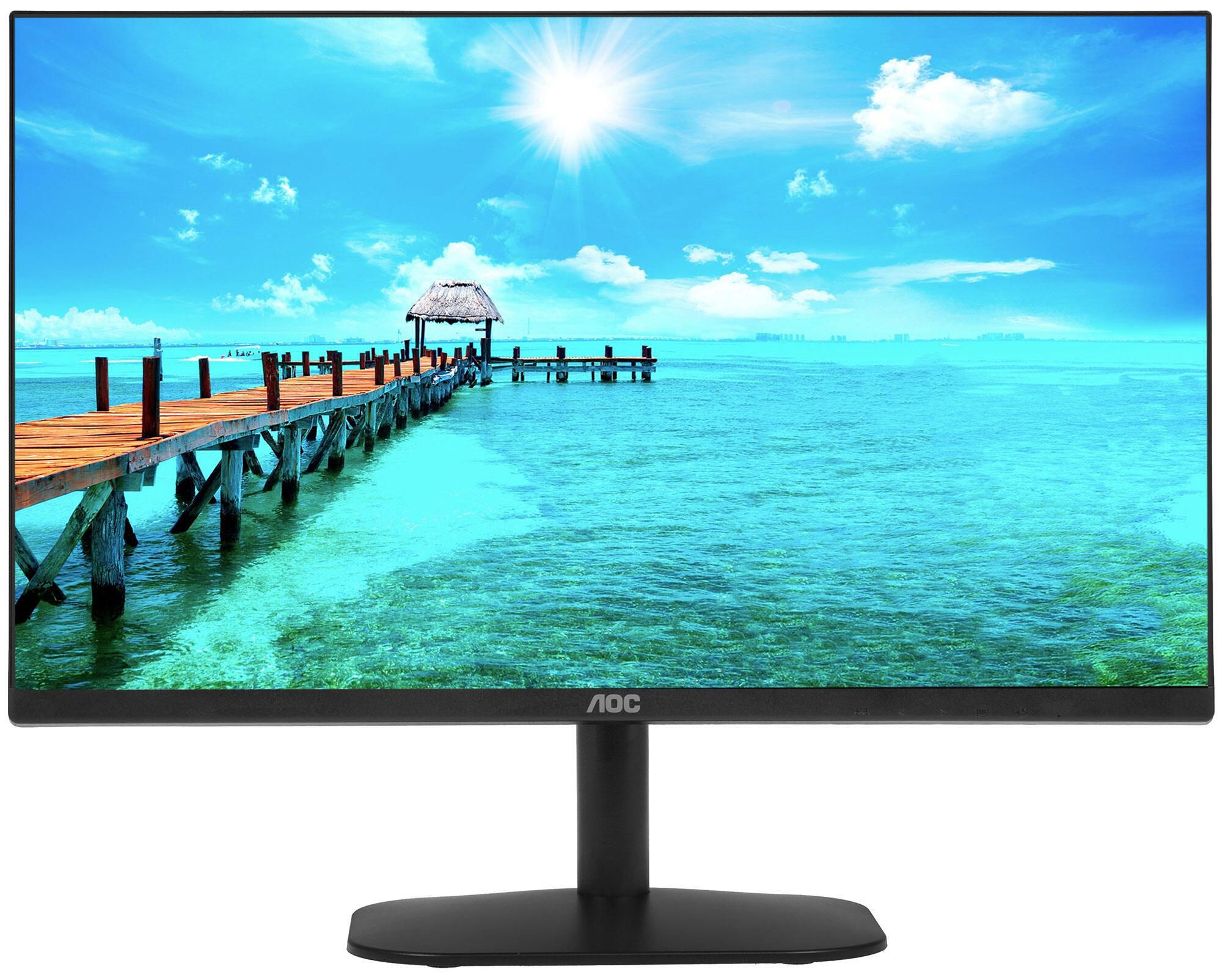 Монитор AOC 23.8" Value Line черный VA LED 16:9 HDMI матовая 250cd 178гр/178гр 1920x1080 D-Sub FHD 2.7кг 24B2XHM2/01 24B2XHM2/01