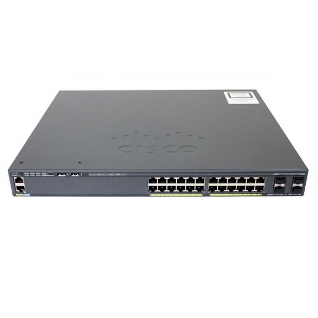 Коммутатор Cisco 24 GigE PoE 370W, 4 x 1G SFP, LAN Base WS-C2960X-24PS-L WS-C2960X-24PS-L
