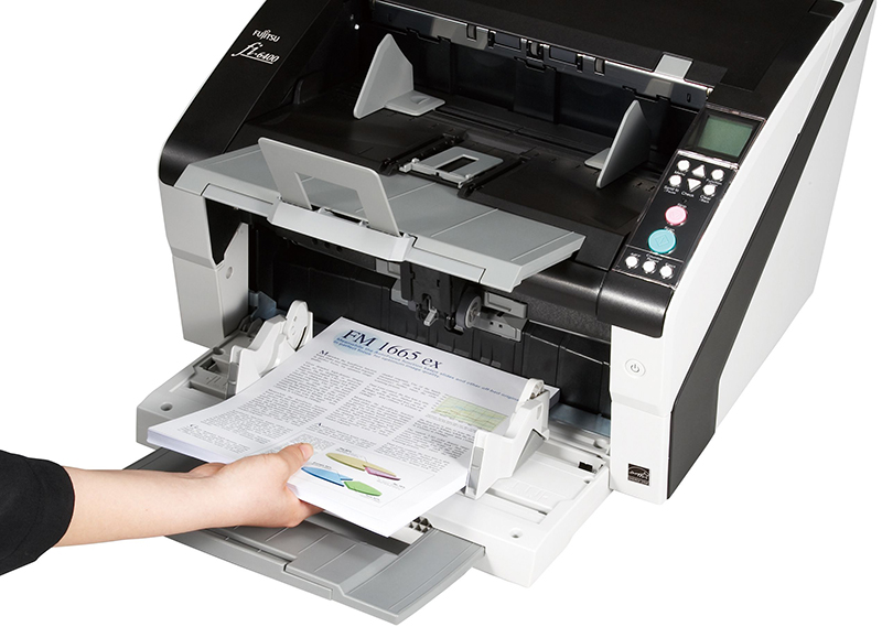 Сканер Fujitsu fi-6400 двухсторонний, 100 стр./мин в режиме landscape, ADF 500, USB 2.0, A3, нагрузка 30 000 стр/день PA03575-B401 PA03575-B401