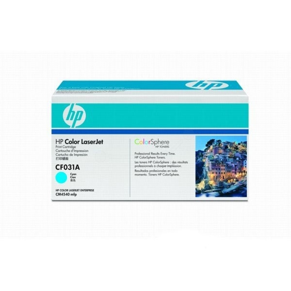 Тонер-картридж HP голубой для HP CM4540 (12500стр.) CF031A CF031A #1