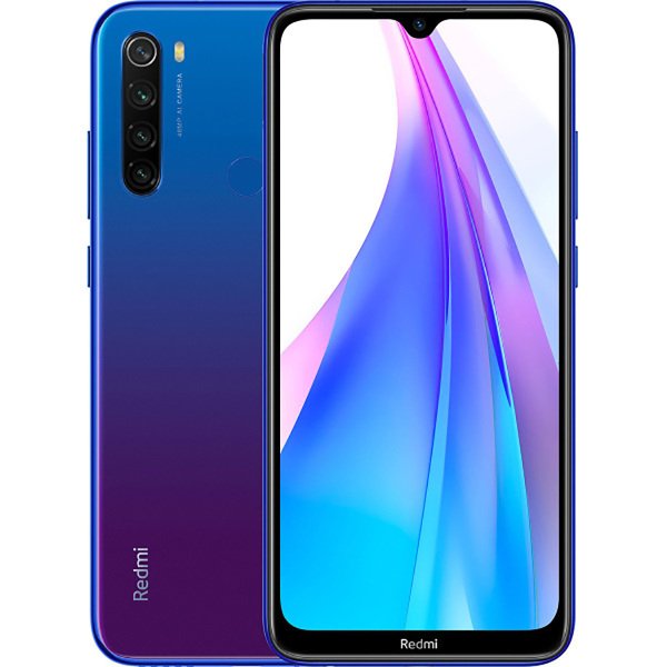 Смартфон Xiaomi Redmi note 8T Starscape Blue (M1908C3XG), 6.3'' 1080x2340, 2,0 ГГц+1,8 ГГц, 8 Core, 4GB RAM, 128GB, 48 МП+ 8МП + 2МП + 2МП/13Mpix, 2 Sim, 2G, 3G, LTE, BT v4.2, WiFi 802.11 a/b/g/n/ac, GPS / AGPS, GLONASS, Beidou, Type-C, 4000mAh, Andr 26007