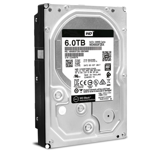 Жёсткий диск WD SATA 6TB 7200RPM 6GB/S 256MB BLACK WD6003FZBX WD6003FZBX