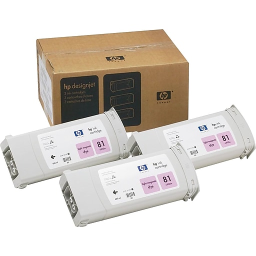 Картридж HP 81 Light Magenta Dye для Designjet 5000/5000ps/5500/5500ps 3x680-ml C5071A C5071A