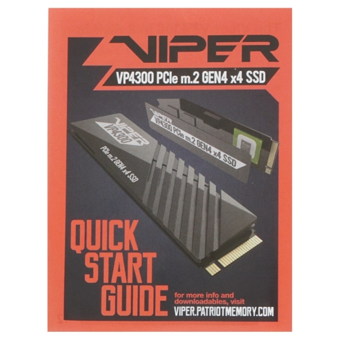 Твердотельный накопитель Patriot PCI-E 4.0 x4 2Tb VP4300-2TBM28H Viper VP4300 M.2 2280 VP4300-2TBM28H VP4300-2TBM28H