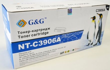 Тонер-картридж G&G для HP LaserJet 3100/3150/5L/6L Canon LBP-440/445/460/465 (2500стр) NT-C3906A NT-C3906A