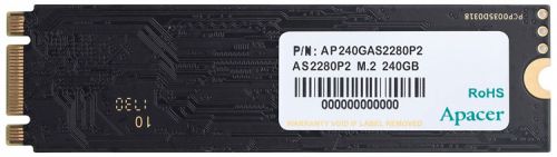 Твердотельный накопитель Apacer M.2 2280 480GB AS2280P2 Client SSD PCIe Gen3x2 with NVMe, 1580/950, IOPS 85K, MTBF 1.5M, 3D TLC, 240 AP480GAS2280P2-1 AP480GAS2280P2-1