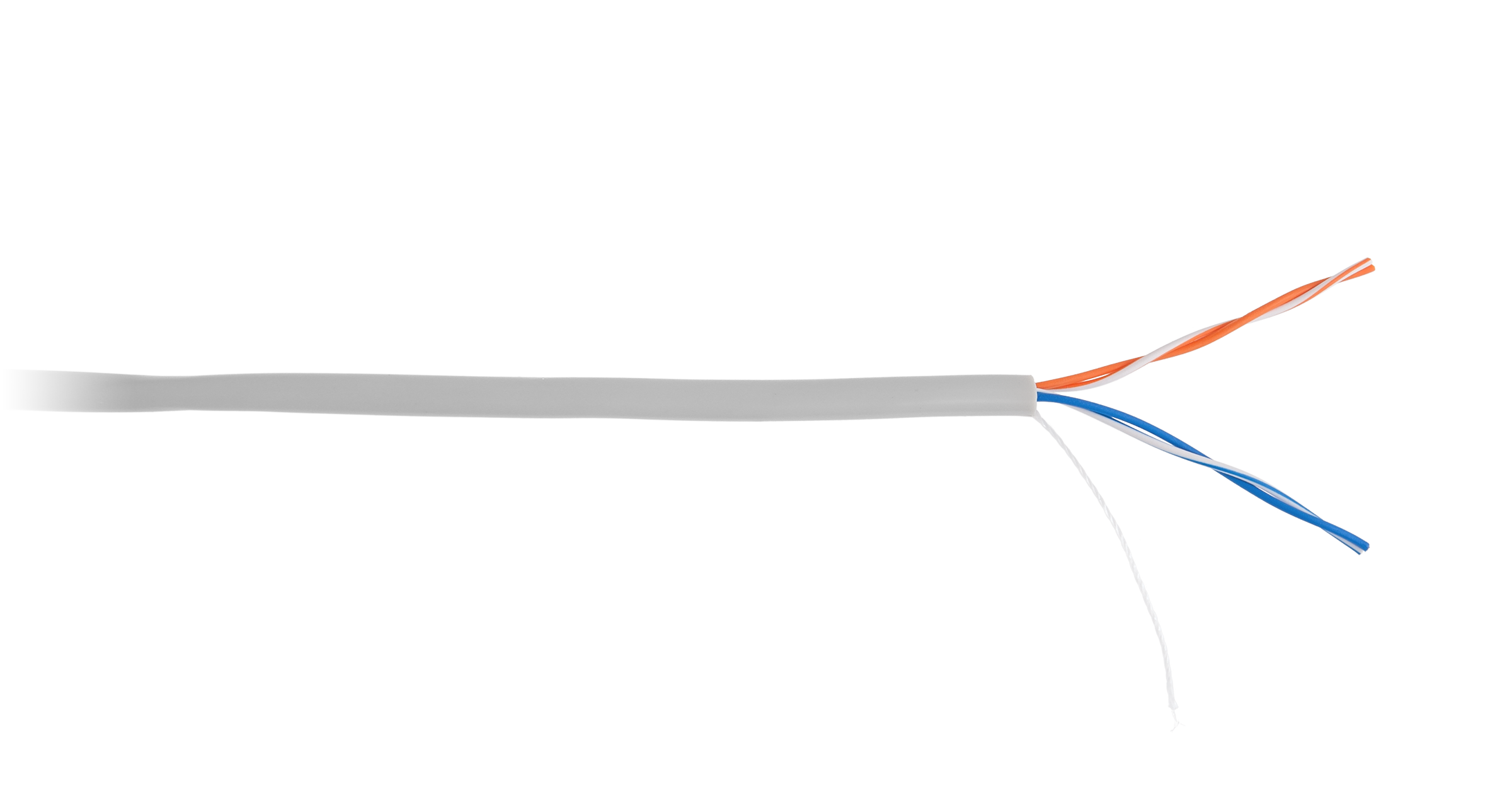 Кабель витая пара NETLAN U/UTP 2 пары, Кат.5, 100МГц, одножильный, BC (чистая медь), внутренний, PVC нг(B), серый, 500м UEC-UU002-5-PVC-GY-5 UEC-UU002-5-PVC-GY-5