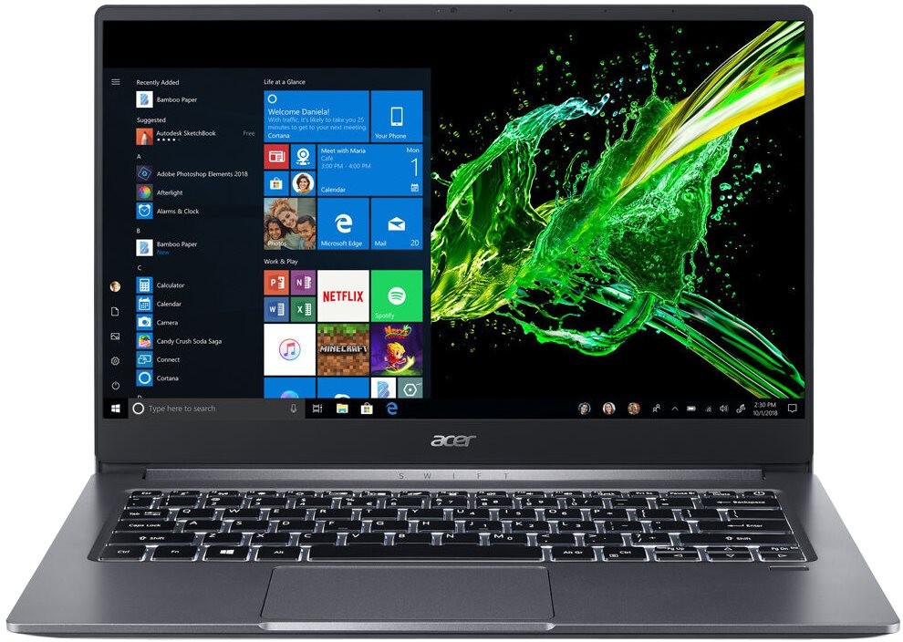 Ультрабук Acer Swift 3 SF314-57G-590Y Core i5 1035G1/8Gb/SSD512Gb/NVIDIA GeForce MX350 2Gb/14"/IPS/FHD (1920x1080)/Eshell/grey/WiFi/BT/Cam NX.HUEER.001 NX.HUEER.001