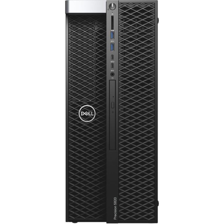 Компьютер Dell Precision T5820 MT Core i9 10920X (3.5)/32Gb/SSD1Tb/RTX3090 24Gb/DVDRW/Windows 10 Professional/WiFi/BT/клавиатура/мышь/черный 5820-2909 5820-2909
