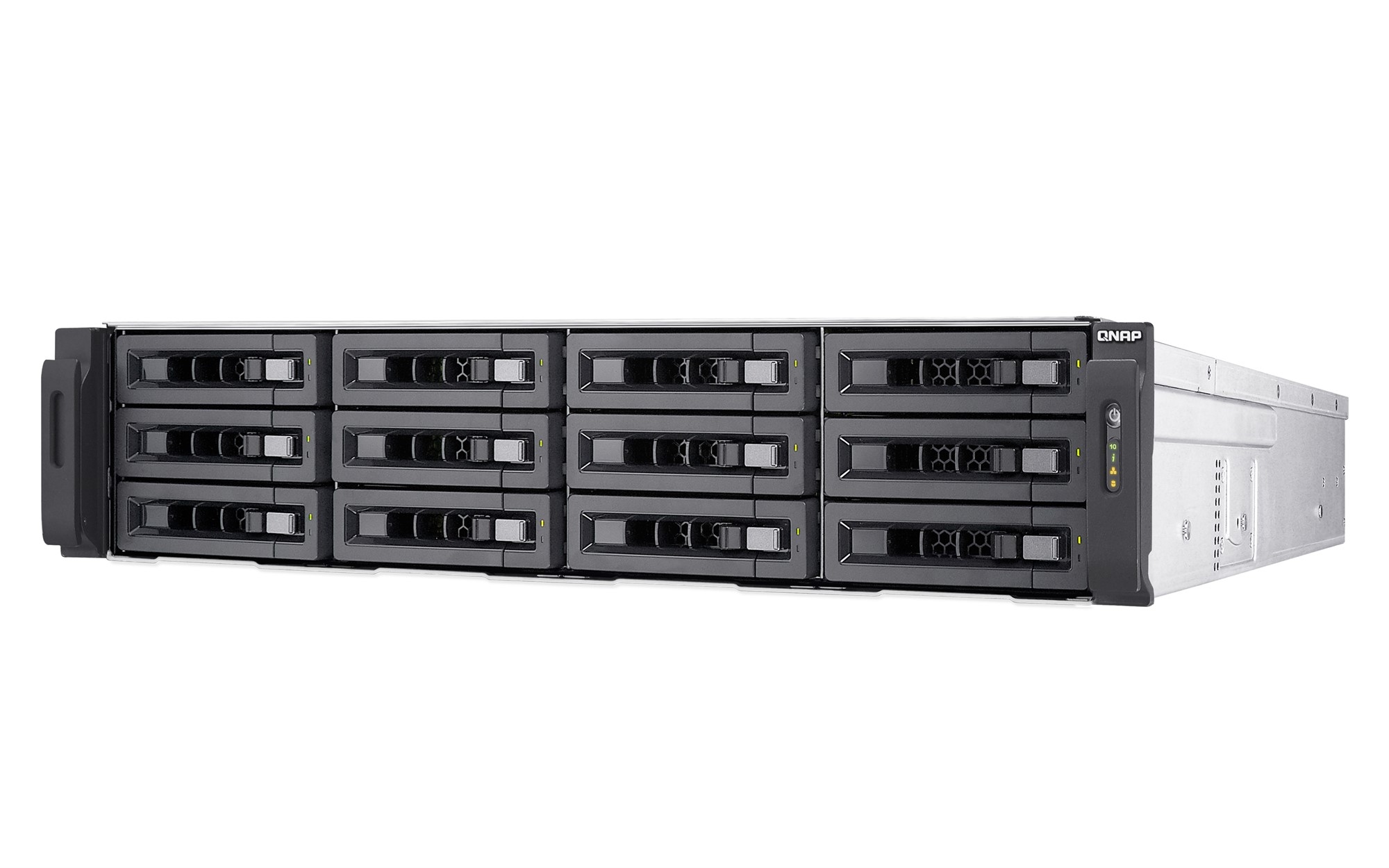 Сетевой RAID-накопитель QNAP 12x3,5", 2x10 GbE SFP+, 19", 2 блока питания. Intel Core i3-4150, 8 ГБ TS-EC1280U-i3-8G-R2 TS-EC1280U-i3-8G-R2