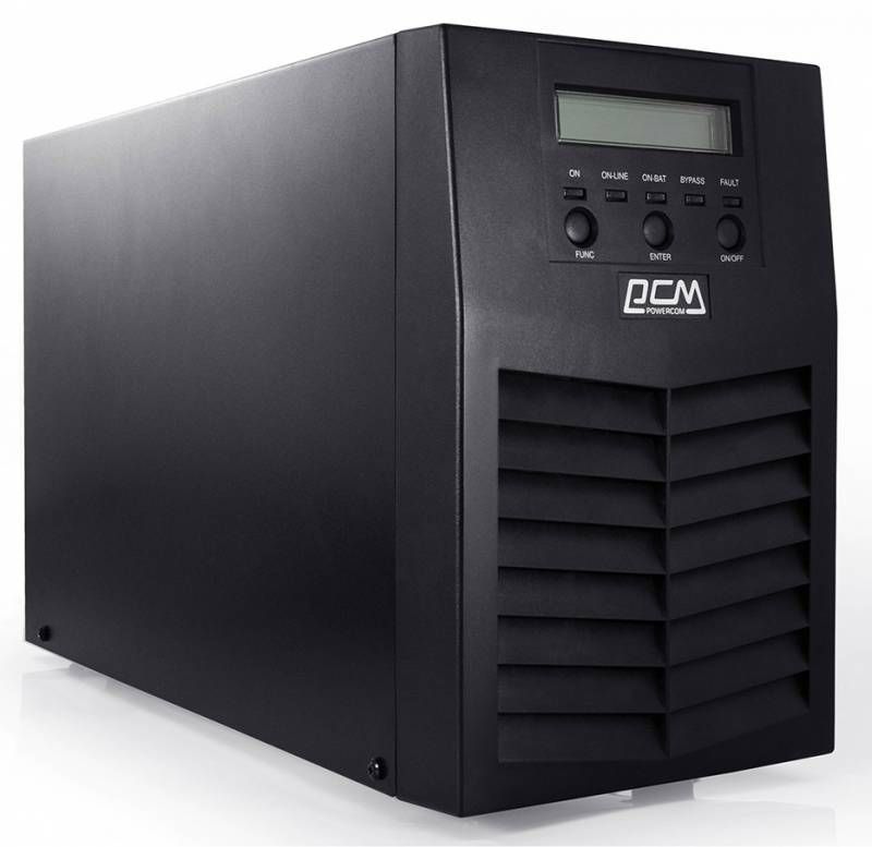 Источник бесперебойного питания Powercom MACAN, On-Line, 3000VA/2700W, Tower, LCD, Serial+USB, SmartSlot, 8xIEC320 C13, 1xC19 MAS-3000 MAS-3000