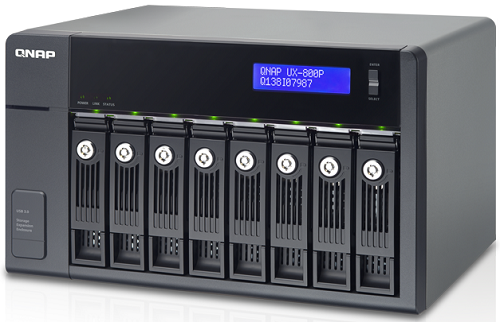 Модуль расширения QNAP USB 3.0, 8 отсеков для HDD, настольный, для TVS-x82, TVS-x71, TVS-x63, TS-x53 Pro, TS-x53A, и т.д. UX-800P UX-800P