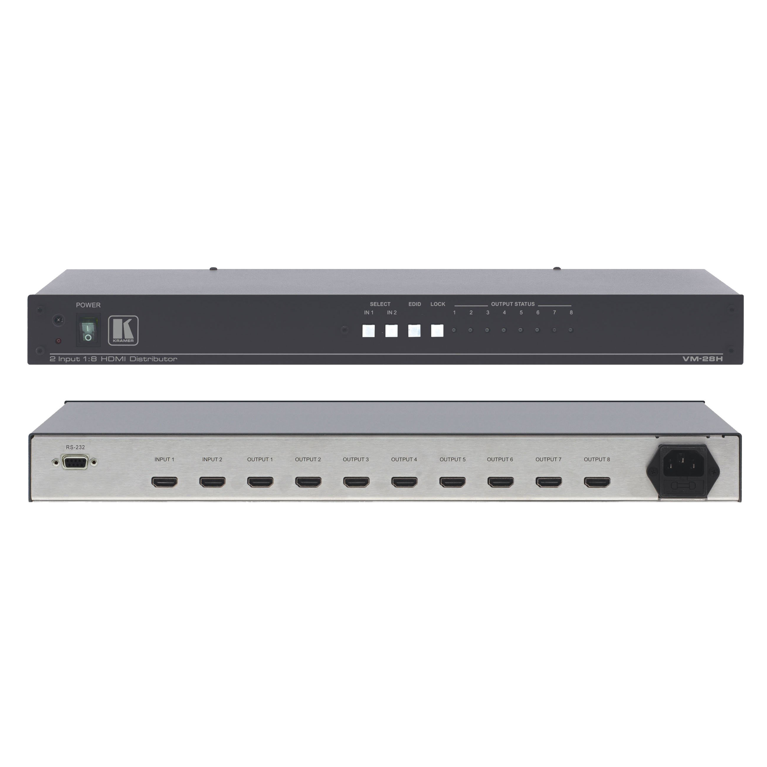 Усилитель-распределитель Kramer Electronics VM-8H 19" Rack 1:8 HDMI 10-70753120 10-70753120