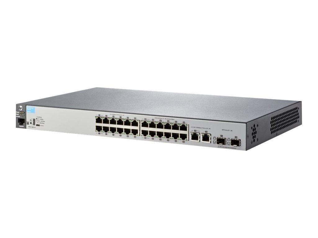 Коммутатор HPE 2530-24 Switch (24 x 10/100 + 2 x SFP + 2 x 10/100/1000, Managed, L2, virtual stacking J9782A J9782A