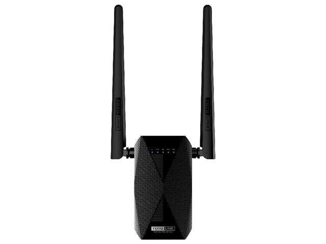 Wi-Fi повторитель сигнала TOTOLINK Двухдиапазонный, передача скорости обмена данными до 1200Мбит/сек. 1*LAN Port 100Mbps, 1*2.4G WPS button, 1*5G WPS button,1*Power ON/OFF button, 2*5dBi external antennas, Smart UI EX1200T EX1200T