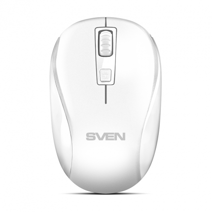 Мышь Sven беспроводная   RX-255W белая (2,4 GHz, 3+1кл. 800-1600DPI, цвет. картон) SV-017729 SV-017729