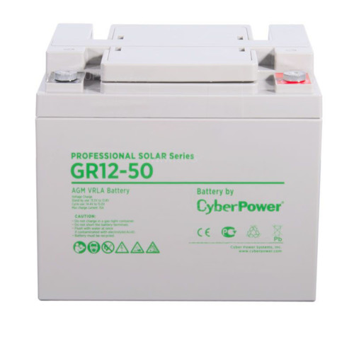 Батарея CyberPower Professional solar series (gel) GR 12-50 / 12V 50 Ah GR 12-50 GR 12-50