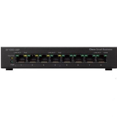 SF100D-08P-EU Linksys_Cisco SF100D-08P 8- Port 10/100 PoE Desktop Switch SF100D-08P-EU