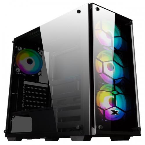 Корпус Xigmatek Venom X E-ATX, USB3.0x1+USB2.0x2, Front & Left TG,Front 3xCX120 & Rear 1xCX120 Fans EN41756 EN41756