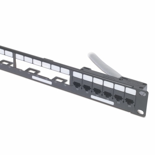 Кабельный органайзер APC Data Distribution 1U Panel, Holds 4 each Data Distribution Cables for a Total of 24 Ports AR8451 AR8451