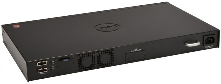 Коммутатор Dell EMC N2048, 48x1GbE, 2x10GbE SFP+ fixed ports, Stackable, no Stacking Cable, air flow from ports to PSU, PDU, 3YPSNBD N2048-ABNX-01 N2048-ABNX-01