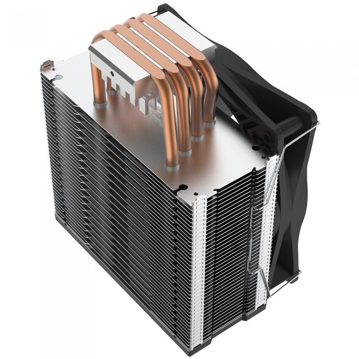 Вентилятор PCCooler S775/115X/20XX/AM2/AM3/AM4 (TDP 145W, 120mm PWM LED FAN, 4 тепловые трубки 6мм, 800-1600RPM, 18-30,8dBa) GI-X4S GI-X4S