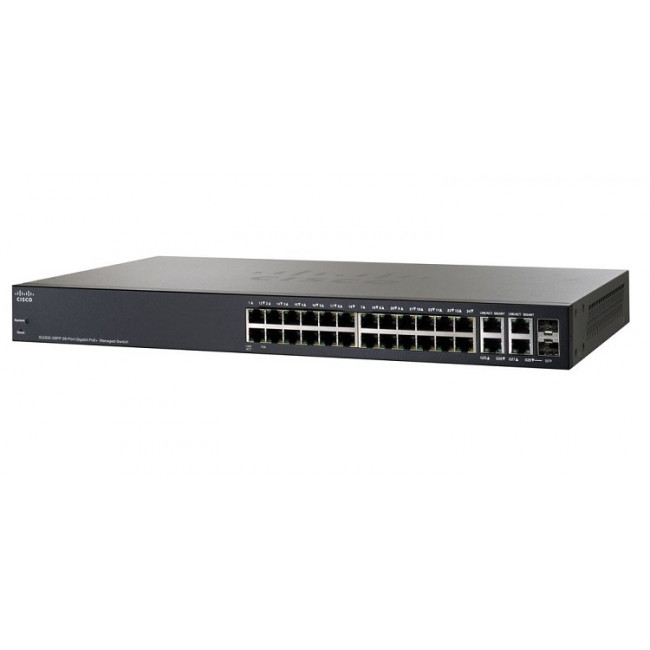 Коммутатор Cisco SG300-28PP 28-port Gigabit PoE+ Managed Switch (SG300-28PP-K9) SG300-28PP-K9