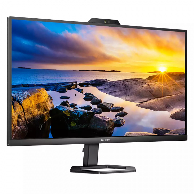Монитор Philips 27" 27E1N5600HE 2560x1440 75Гц IPS LED 16:9 4(1)ms HDMI DP USB-C 3.2 (65W) 4*USB3.3(BC) Mega Infinity DCR 1000:1 178/178 300cd Webcam 5 MP Hello HAS Pivot Tilt Swivel Speakers Black  27E1N5600HE/01 27E1N5600HE/01