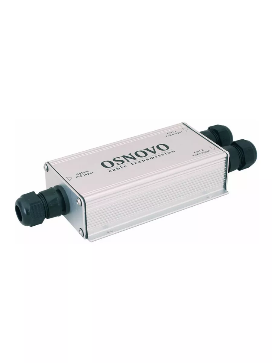 Удлинитель Osnovo 3хRJ45, GE (10/100/1000 Base-T) BT PoE (до 90W), GE (10/100/1000 Base-T) PoE (до 30W); GE (10/100/1000 Base-T) Uplink с поддержкой питания по PoE SW-8030/D(90W) SW-8030/D(90W)