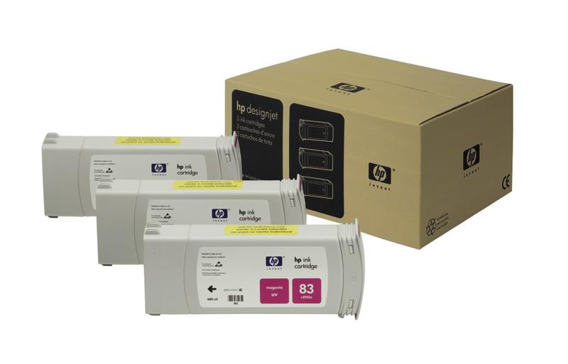 Картридж HP 83 Magenta UV для Designjet 5000/5000ps/5500/5500ps 3x680-ml C5074A C5074A