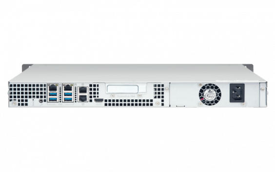Сетевой RAID-накопитель QNAP 4 отсека для HDD, 19", 1 блок питания, Intel Celeron J3455 1,5 ГГц, 4 ГБ. Направляющие в комплект не входят TS-453BU-4G TS-453BU-4G