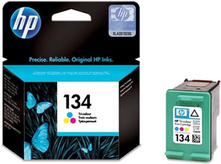 Картридж HP C9363HE (№134) цветной, 14мл, DJ5743/6543/6843, OJ6213/7313/7413, PS2613/2713/8153/8453 C9363HE