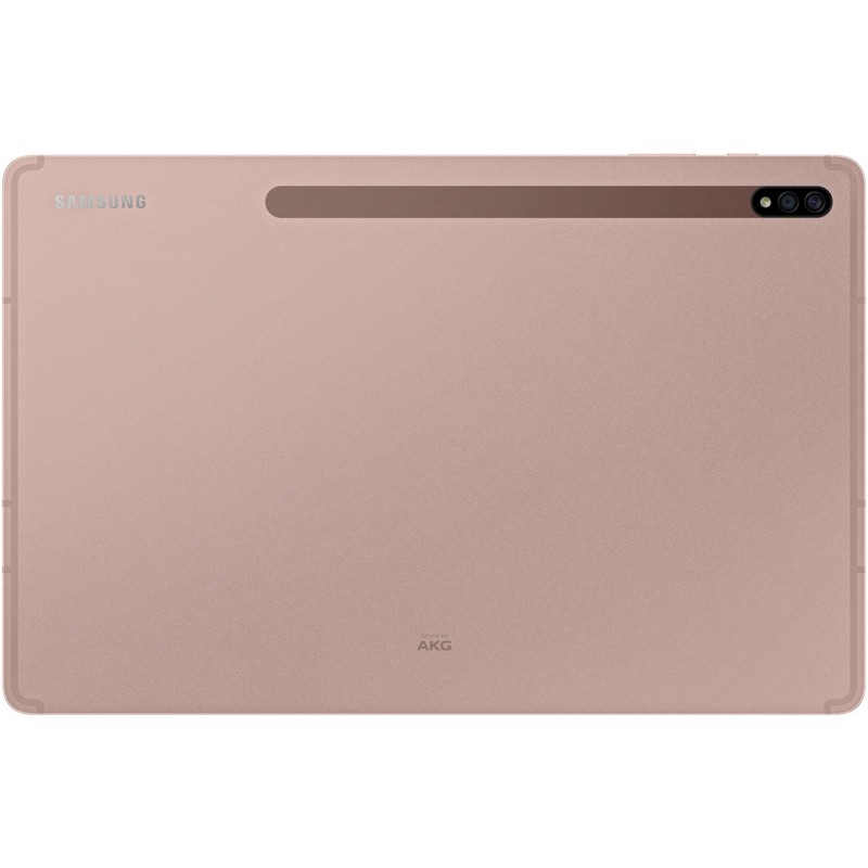 Планшетный компьютер Samsung Galaxy Tab S7+ SM-T970 Snapdragon 865 Plus (3.1) 8C/RAM6Gb/ROM128Gb 12.4" Super AMOLED 2800x1752/Android 10.0/бронзовый/13Mpix/8Mpix/BT/WiFi/Touch/microSD 1Tb/10090mAh SM-T970NZNASER SM-T970NZNASER