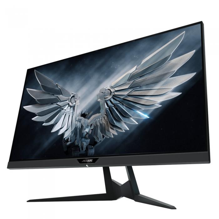 Монитор Gigabyte 27" Aorus Gaming monitor (IPS, 2560x1440, HDMI+HDMI+DP, 1ms, 178°/178°, 350 cd/m, 12M:1, 1000:1, 2xUSB3.0), RTL FI27QP-EK FI27QP-EK