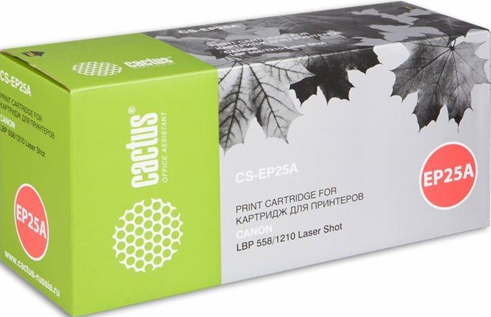 Тонер-картридж Cactus CS-EP25A черный для Canon LBP558/1210 (2500стр.) CS-EP25A CS-EP25A
