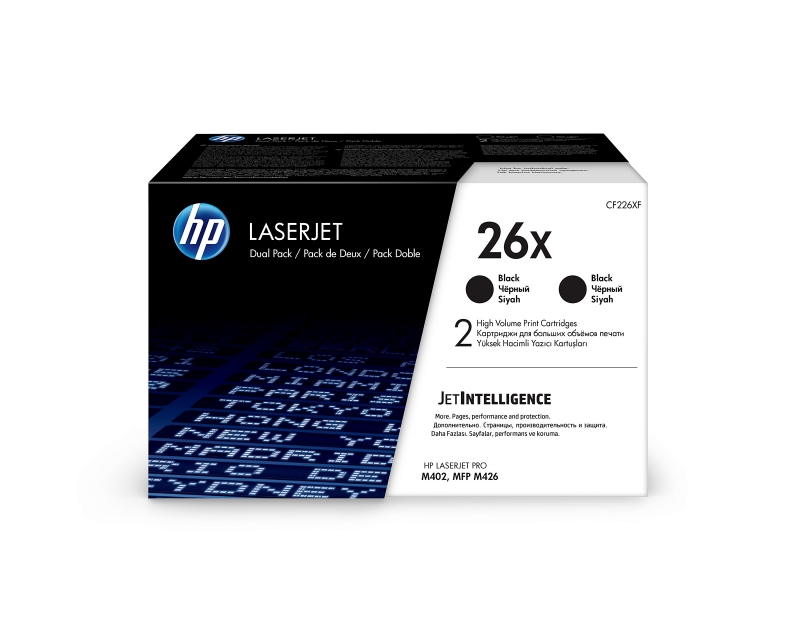 Картридж HP 26X для HP LaserJet M402/M426 (увеличеной ёмкости, двойная упак.), оригинал (CF226XF) CF226XF